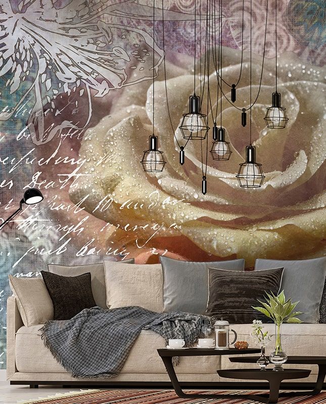 Графика Цветочная абстракция. Современное искусство. ag0172