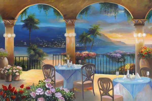 Фреска Кафе на набережной