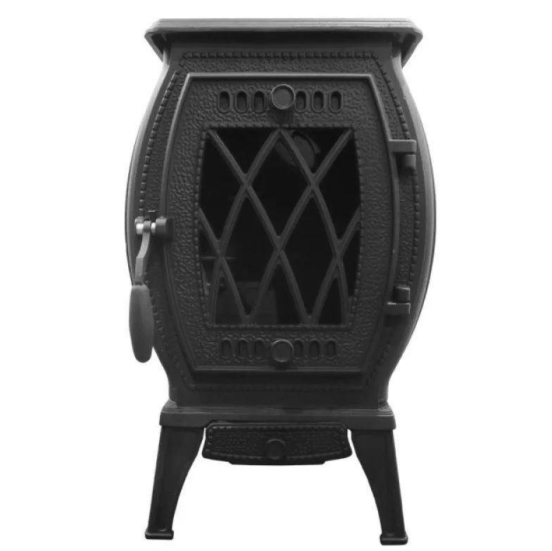 Печь отопительная ПМЧ-10С "Офелия" со стеклом (Окрашенная)