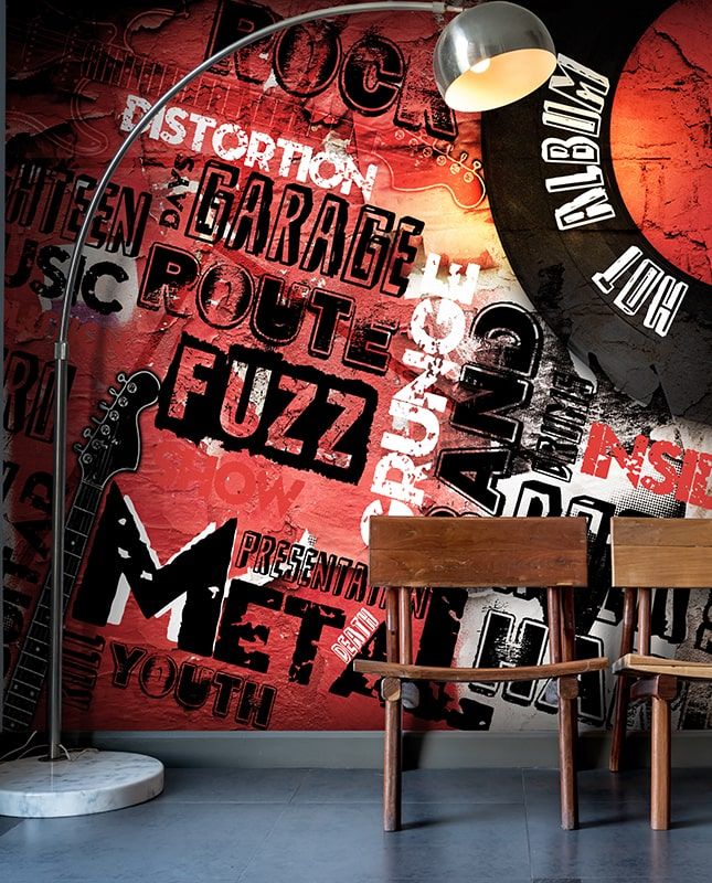 Графика В мире музыки. Коллаж. Лофт. ag0233