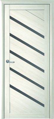 Дверь Сингапур-5 ширина 80 см Эко-шпон Стекло