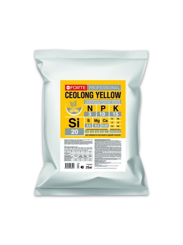 Bona Forte Professional Гранулированное удобрение CEOLONG YELLOW, 25 кг