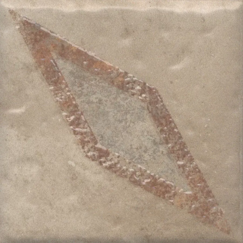 Декор Спартель 2 бежевый матовый 9,8x9,8x0,7