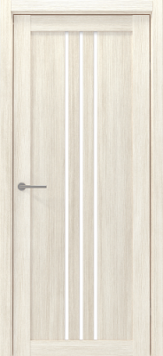 Дверь Франкфурт ширина 60 см Эко-шпон Стекло белое
