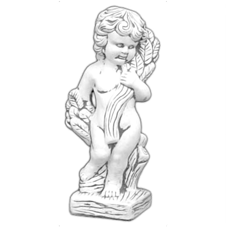 Скульптура античная "Мальчик с цветком" 399-01-03