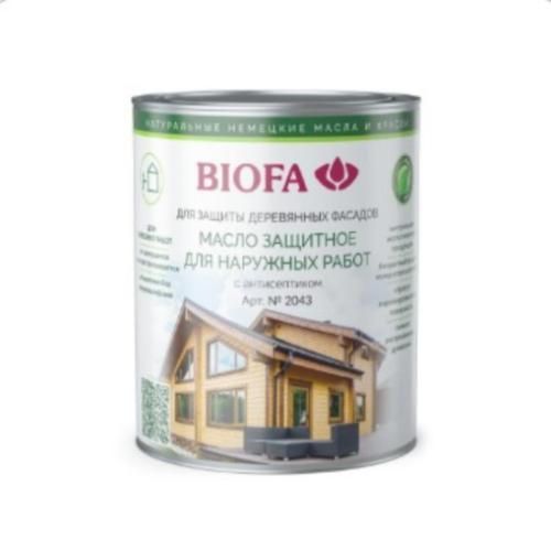 Масло защитное Biofa с антисептиком (Ольха) 0,375 л