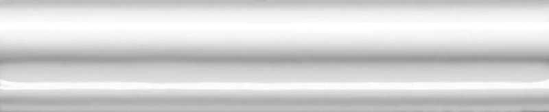 Бордюр Багет Граньяно белый глянцевый 15x3x1,6