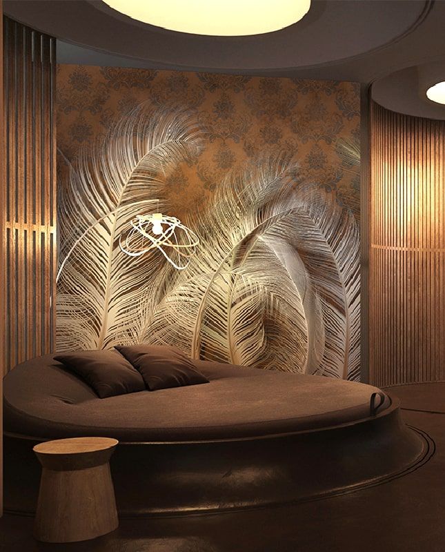 Графика Воздушные перья. Орнамент.  ag0390