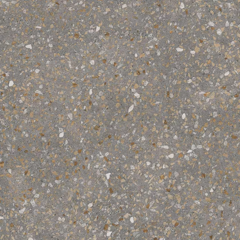 Терраццо коричневый обрезной 60x60x0,9