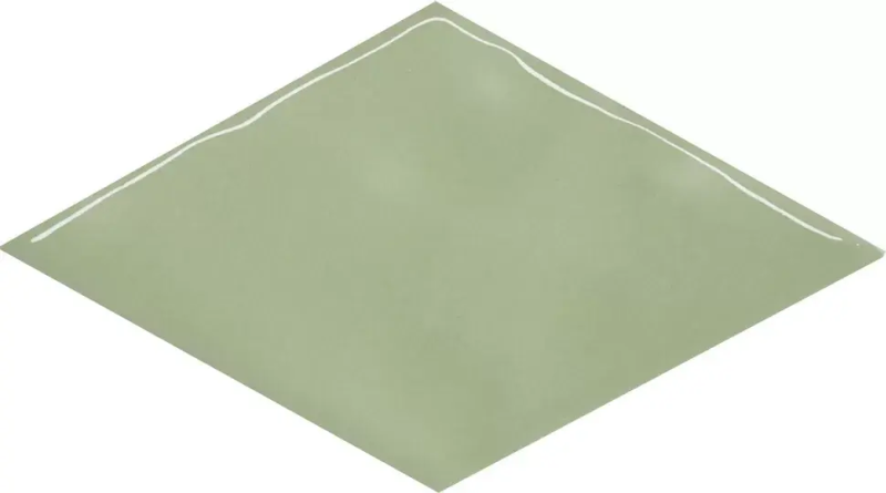 Декор Риад зелёный светлый глянцевый 13,5x7,8x0,9