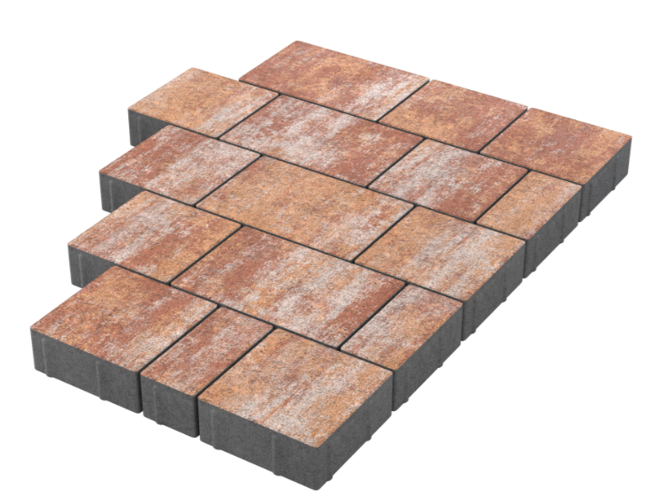 Тротуарная плитка Новый Город, Голд 20 60 мм