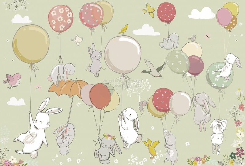 Зайки на шариках Art.32930