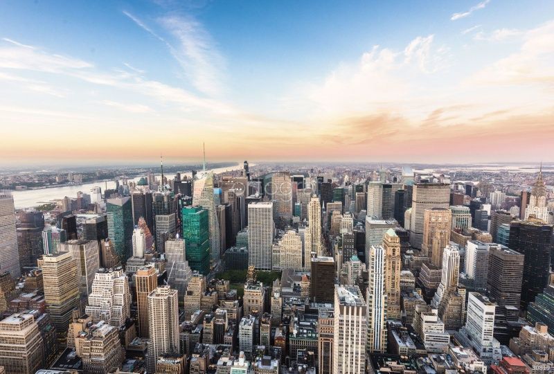 Нью-Йорк с высоты птичьего полета Art.30819