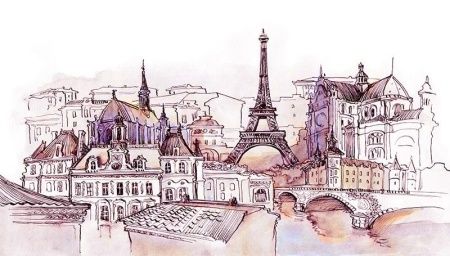 Графика Французская акварель  1073