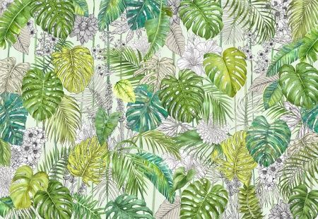 Фреска Tropical Тропики. Лофт. ag0236