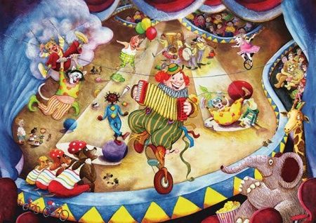 Фреска Цирк и клоуны