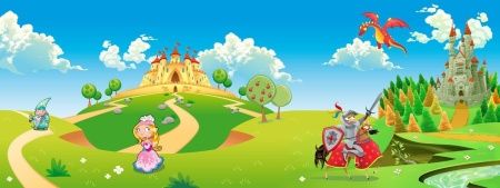 Фреска Два сказочных замка