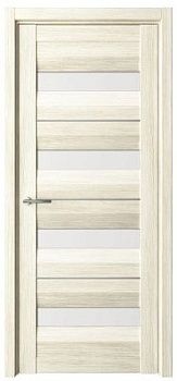 Дверь Барселона ширина 60 см Эко-шпон Стекло белое