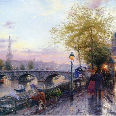 Фреска Живописный вечер в Париже