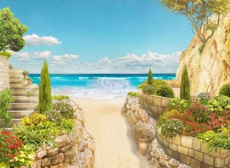 Фреска Выход к пляжу