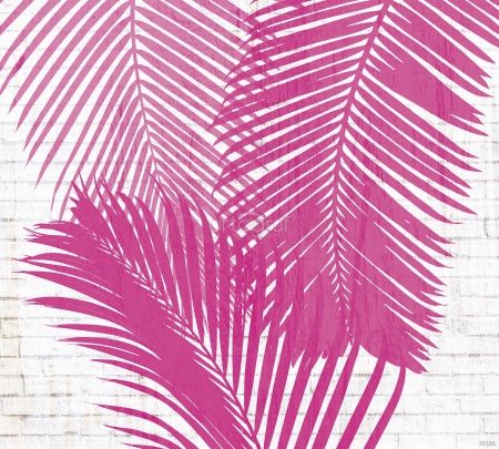Розовые пальмовые листы Art.30193