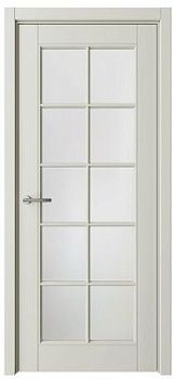 Дверь Классика-5 ширина 80 см Эмаль Стекло мателюкс кромка В цвет полотна
