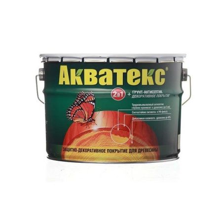 Защитное покрытие для древесины Акватекс (Папоротник), 10 л