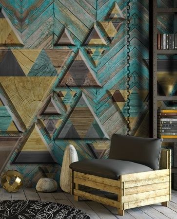 Графика Геометрия. Лофт. Паркетная доска. ag0186