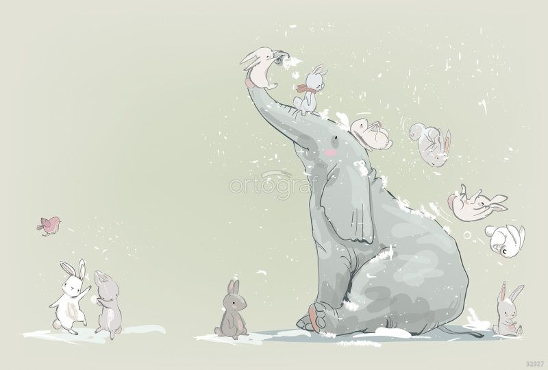 Слоник и зайки Art.32927