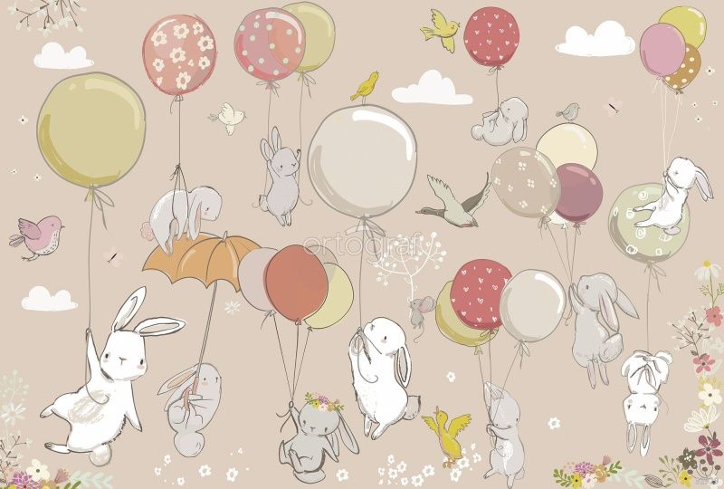 Зайки на шариках Art.32929