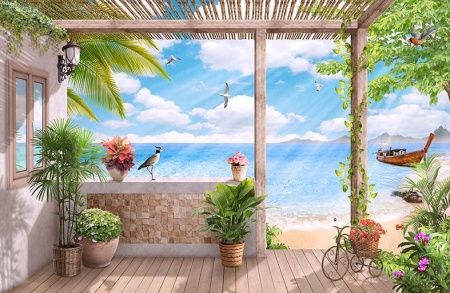 Фреска Терраса на море