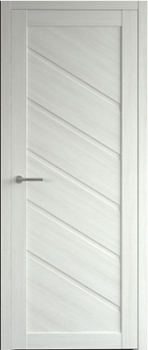Дверь Сингапур-5 ширина 90 см Эко-шпон Стекло белое