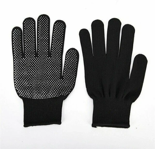 Перчатки нейлон микроточка 175 черные