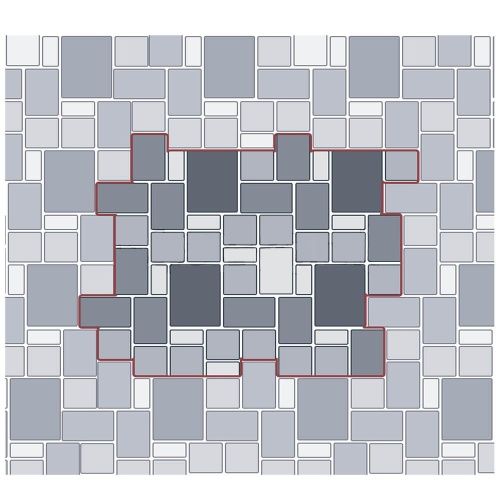 Тротуарная плитка STEINGOT Бавария Терракота Верхний прокрас 60 мм