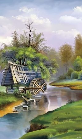Старая водянная мельница Art.30135