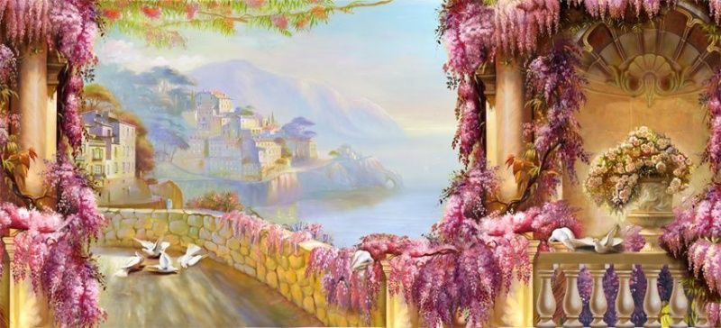 Фреска Пейзажи Балконы и террасы арт. a_807