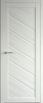 Дверь Сингапур-5 ширина 60 см Эко-шпон Стекло белое