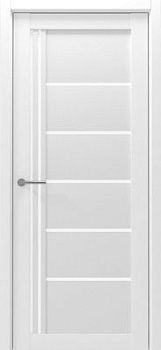 Дверь Порту ширина 80 см Винил Стекло белое
