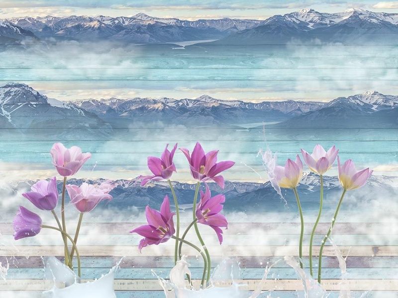 Графика Цветочная абстракция  252