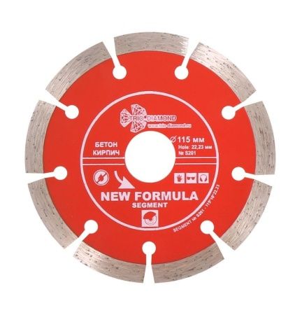 Диск алмазный TRIO-DIAMOND, Сегментный New Formula 115*10*22.23 mm