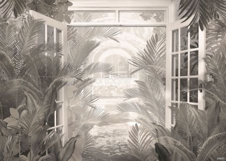 Тропический вид из окна Art.34607