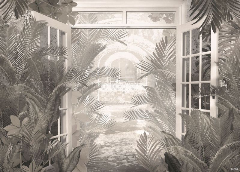 Тропический вид из окна Art.34607