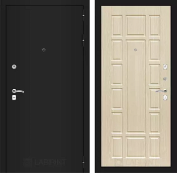 Входная дверь Классик шагрень черная 12