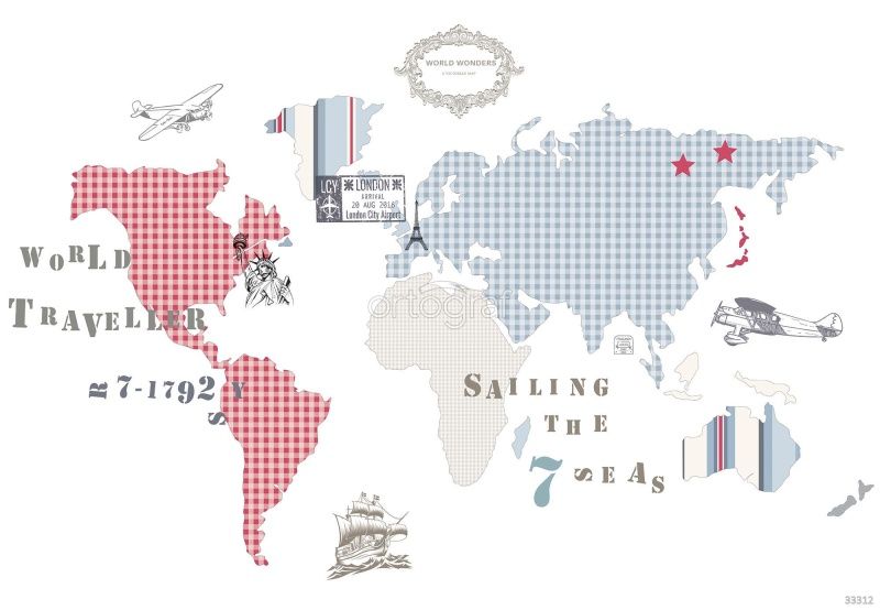 Фреска Карта Art.33312