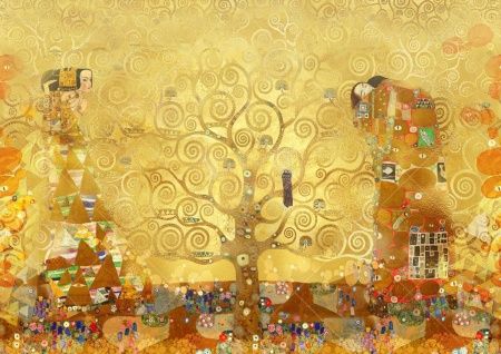 Фреска Панно на тему «Древо жизни» Климта