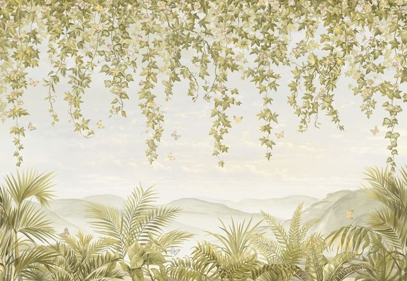 Фреска Tropical Тропические растения. ag0203