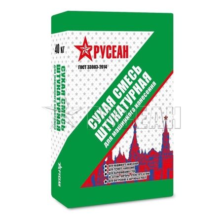 Смесь машинного нанесения, Русеан, 40 кг