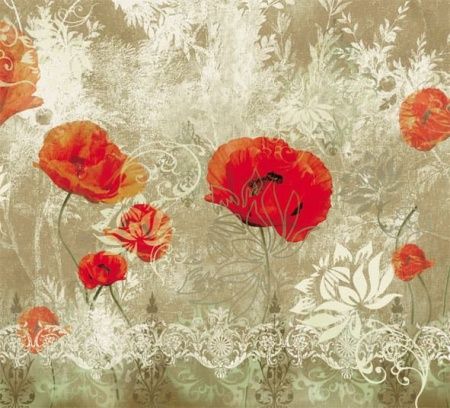 Фреска Цветы, цветочная коллекция арт. f_297