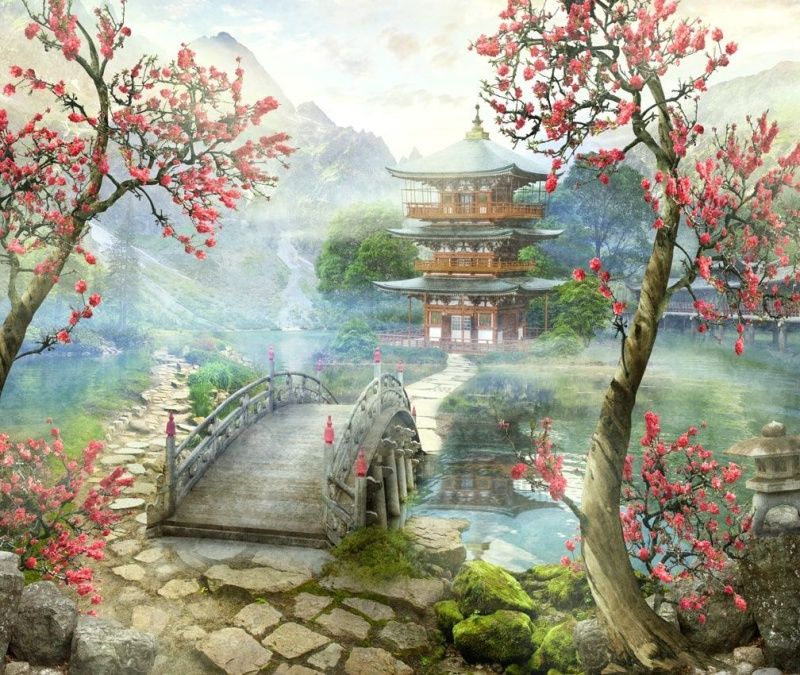 Фреска Современный Графический Дизайн 9123