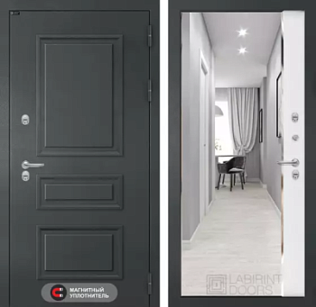 Входная дверь Атлантик с зеркалом Панорама